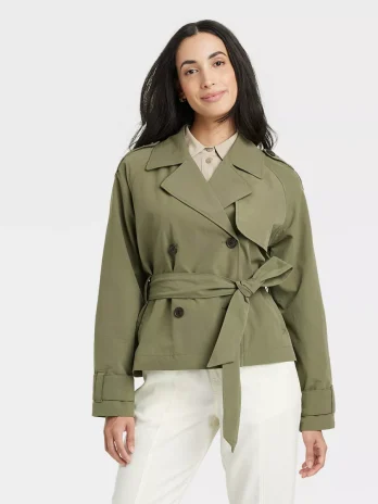 Women’s Short Trench Coat – A New Day™