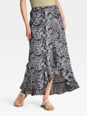 Women’s Ruffle Maxi Wrap Skirt – Universal Thread™