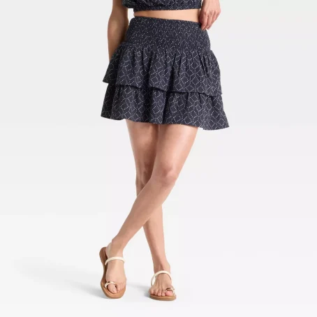 Women's Ruffle Mini A-Line Skirt - Universal Thread™