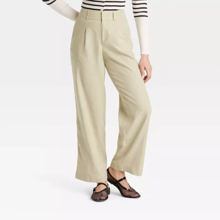 Women's Linen Essential Trouser - A New Day™