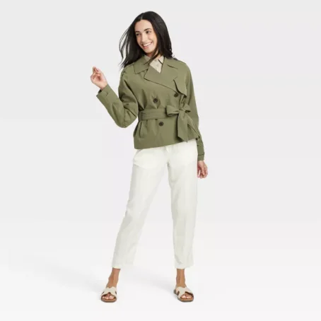 Women's Short Trench Coat - A New Day™ - 图片 3
