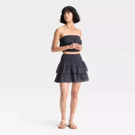 Women's Ruffle Mini A-Line Skirt - Universal Thread™ - 图片 3