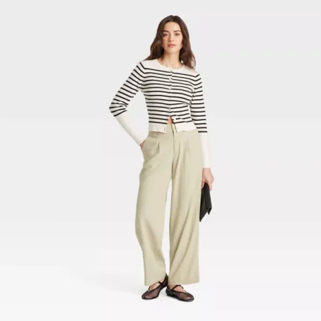 Women's Linen Essential Trouser - A New Day™ - 图片 3