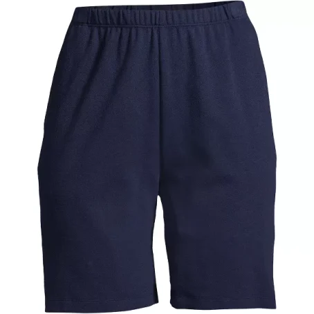 Lands' End Women's Sport Knit High Rise Shorts - 图片 3
