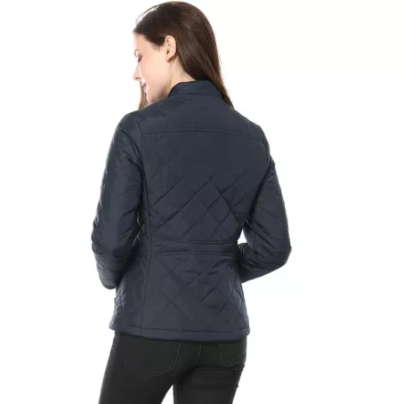 INSPIRE CHIC Women's Stand Collar Lightweight Quilted Jacket - 图片 5